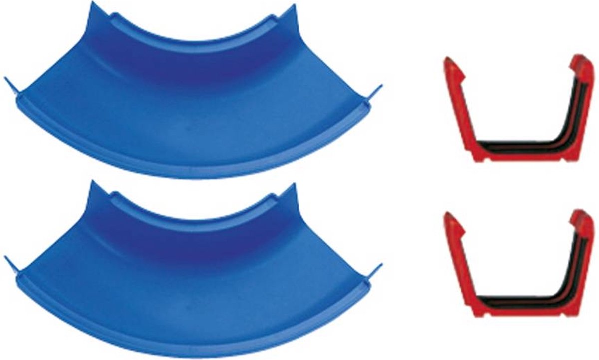Aquaplay big - - gebogen secties - set van 2 - uitbreiding - waterbaanaccessoires