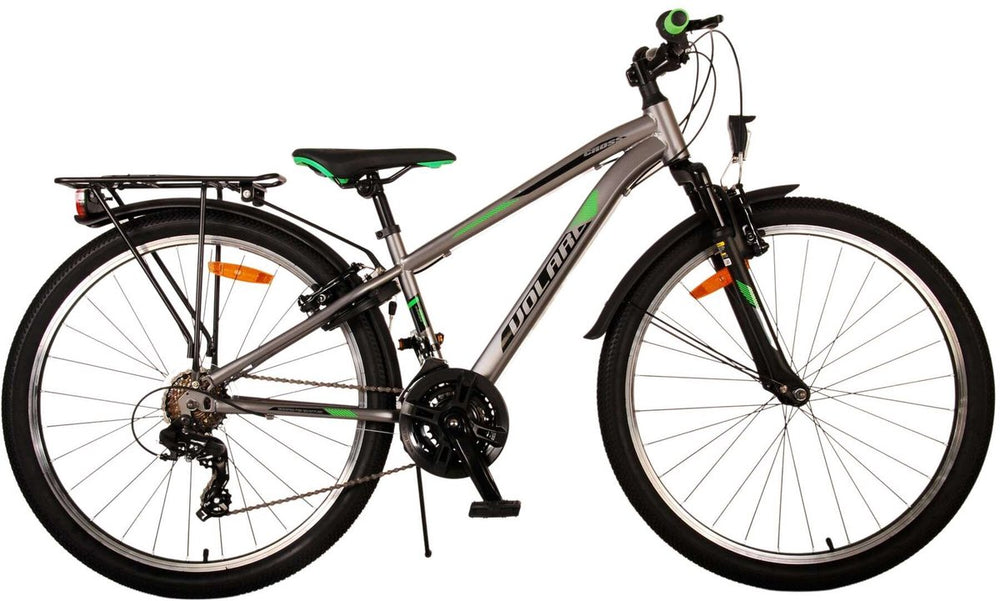 Volare Cross Kinderfiets - Jongens - 26 inch - Grijs - 18 versnellingen - Twee handremmen
