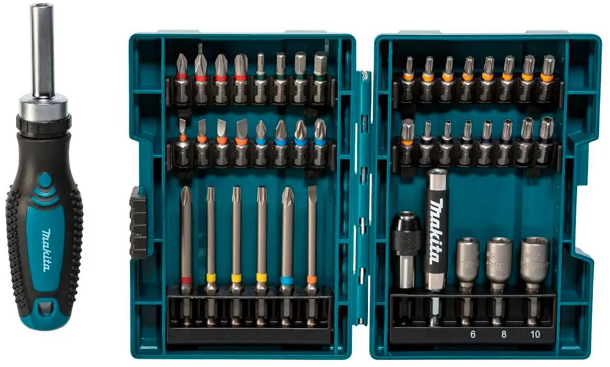 Makita bit-set m. ratschengriff 44tlg - e-25096