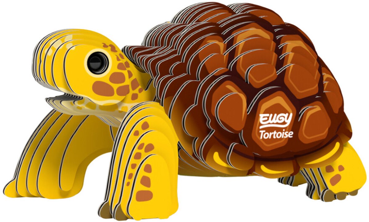 Eugy 3d puzzel - schildpad - wilde dieren - duurzaam - verzamel ze allemaal - 6 jaar