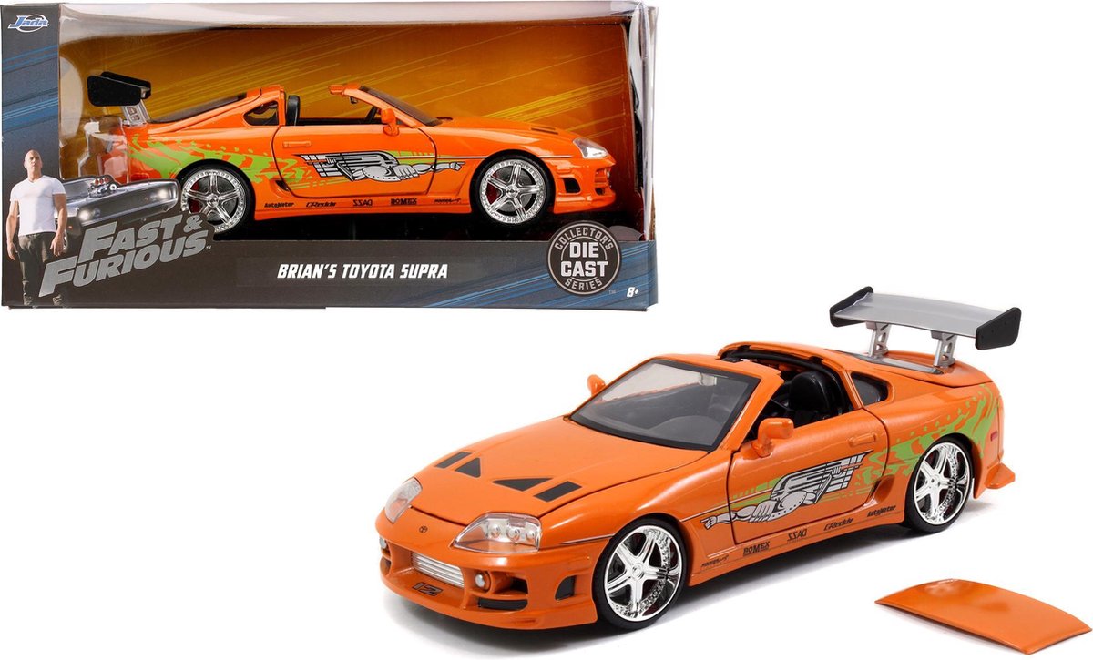 Jada speelgoed jada die-cast fast furious 1995 toyota supra raceauto 1:24
