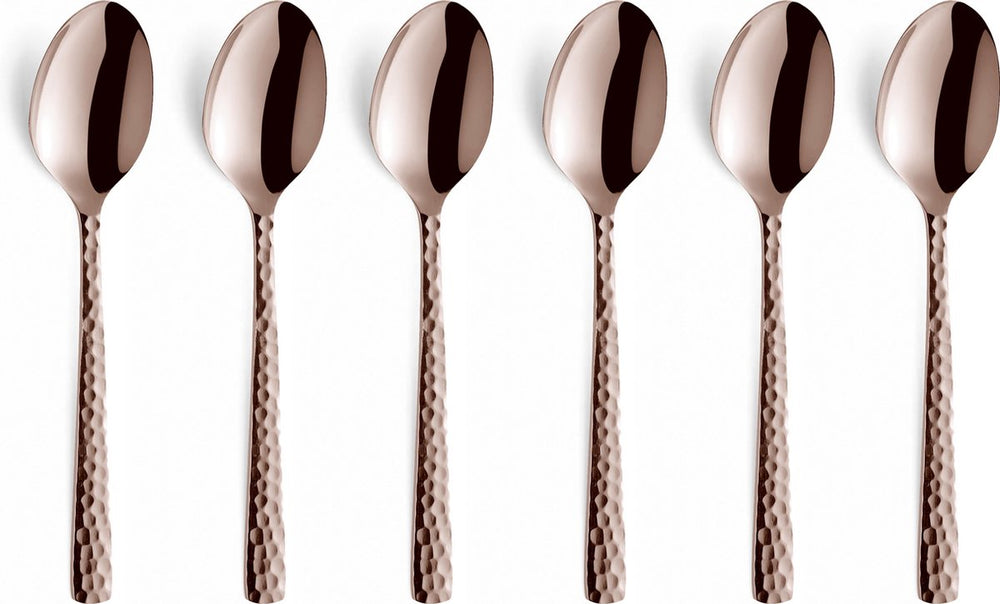 Amefa felicity - rose champagne - 6 theelepels - 6 koffielepels - vaatwasmachinebestendig