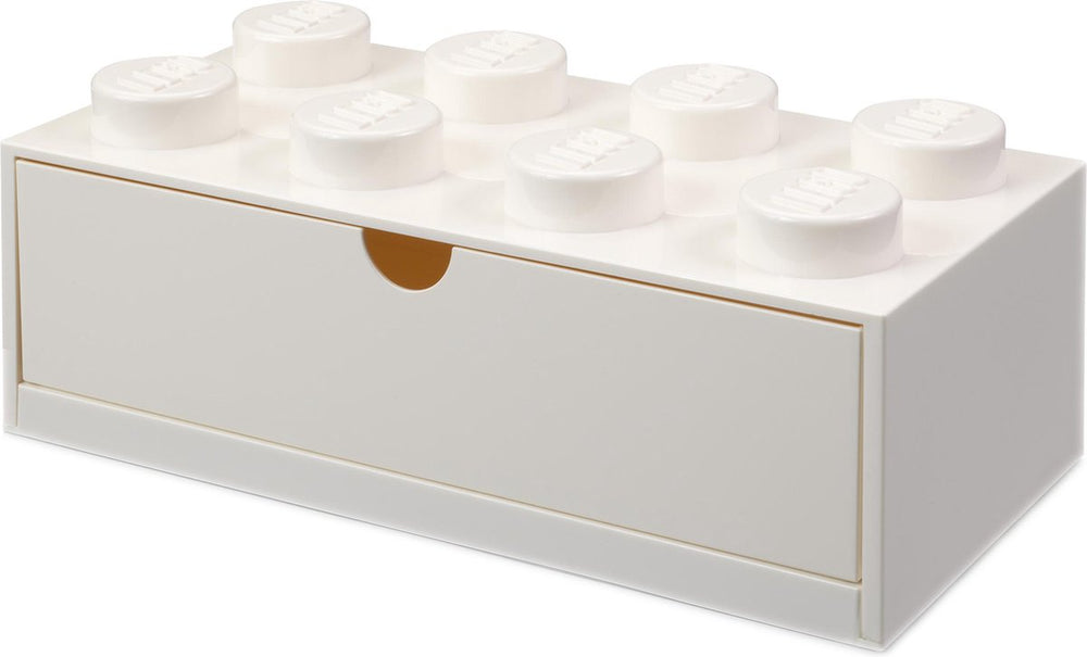 Lego bureaulade brick 8, wit -