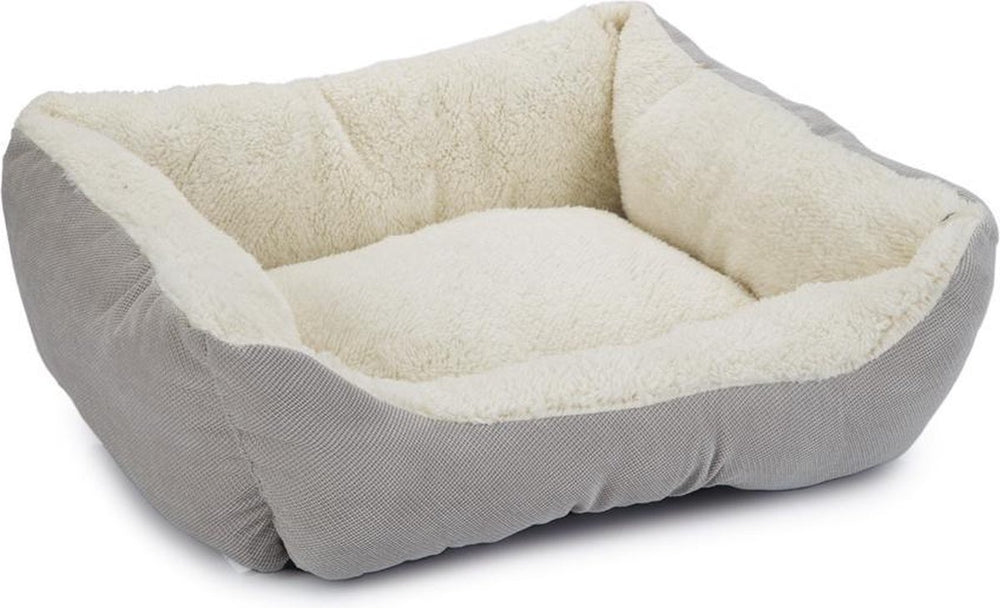 Beeztees mogina - kattenmand - pluche - grijs - 45x37x18 cm