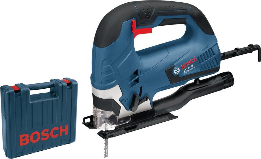 Bosch decoupeerzaagmachine gst 90 be (1 x zaagblad, afzuigset, antisplinterplaatje, inbusstiftsleutel sw 5)