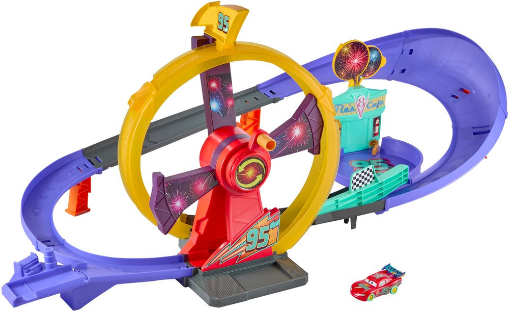 Mattel disney pixar cars lightning mcqueen celebration sporen veelkleurig kinderen