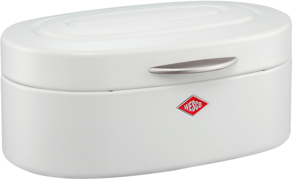 Wesco single elly broodtrommel | 8,5 liter | metaal - mat wit | broodbewaardoos