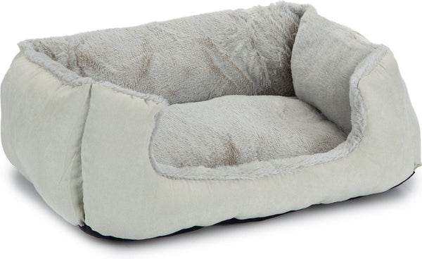 Beeztees baboo - super zachte - kattenmand - kattenkussen- grijs grijs- 48x37x18 cm