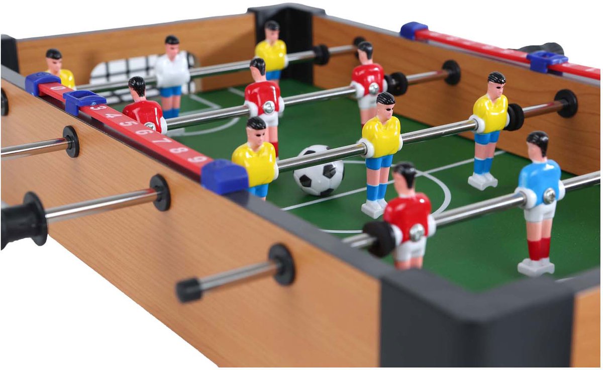 Speel vandaag tafel voetbaltafel met 2 ballen