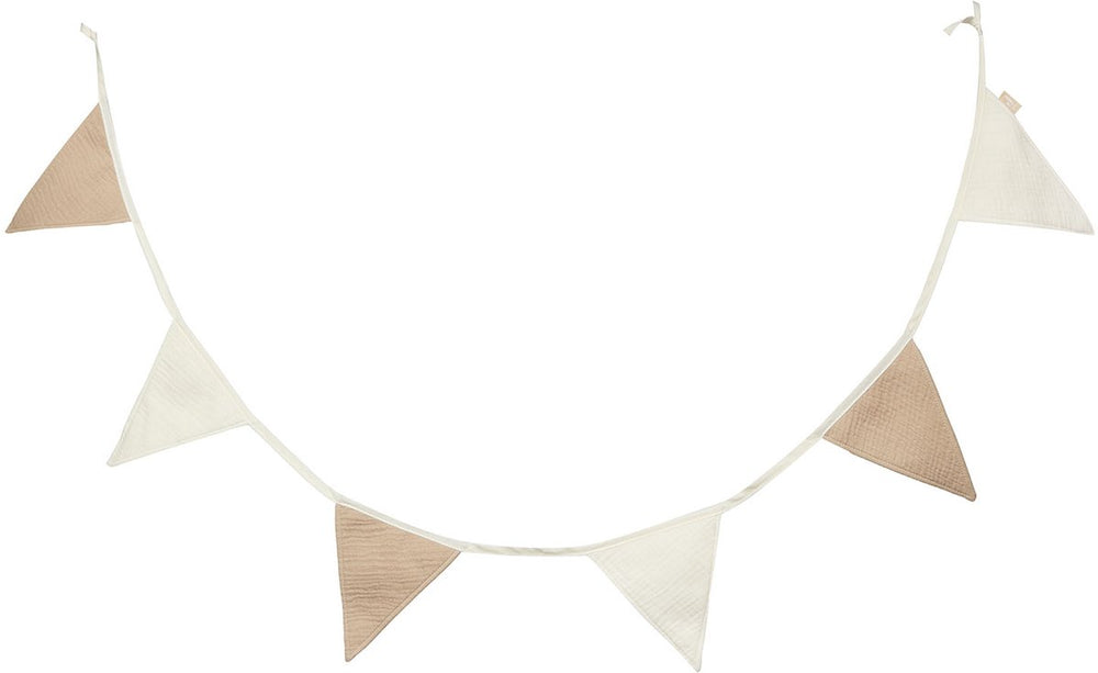 Jollein vlaggenlijn 200x17cm party collection biscuit ivory