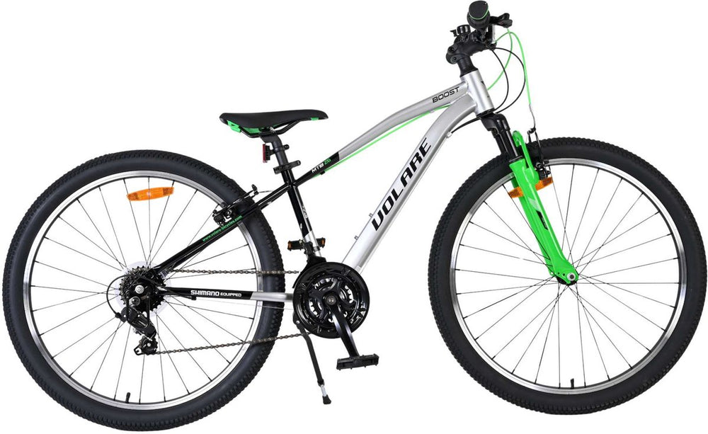 Volare boost kinderfiets - 26 inch - zilver groen - 21 versnellingen