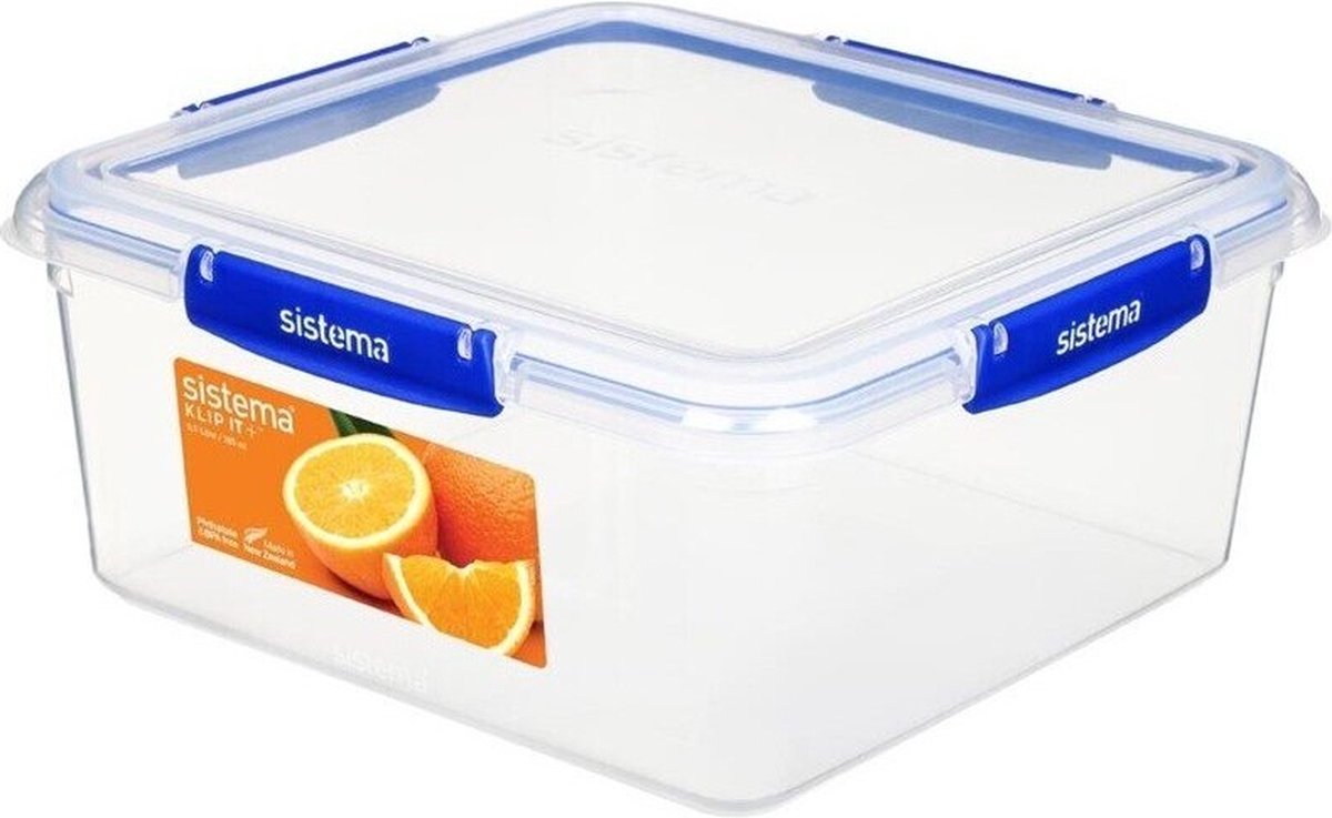Sistema klip it + voorraaddoos - vierkant - 5.5l