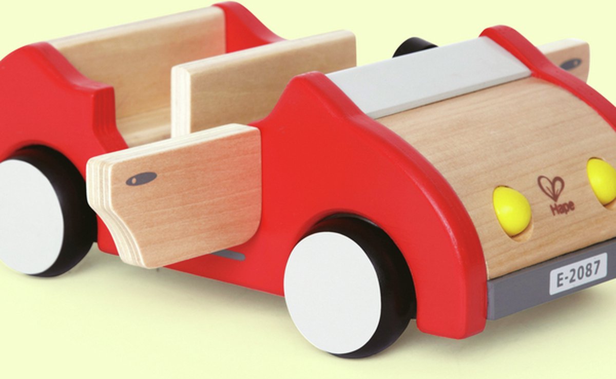 Hape poppenhuis auto