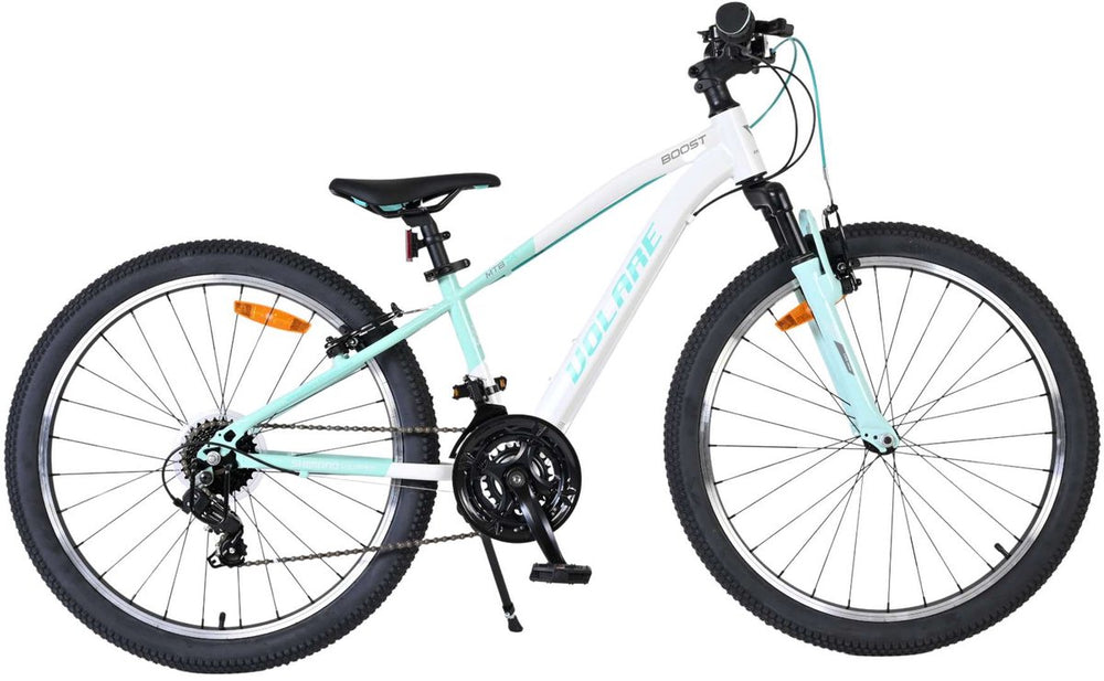 Volare boost kinderfiets - 24 inch - wit mintgroen - 21 versnellingen