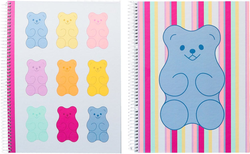 Kangaro ancor spiraalblok - b'log sweet candy - formaat a5 - met ruit 5mm - 2 stuks - met aardbeiengeur
