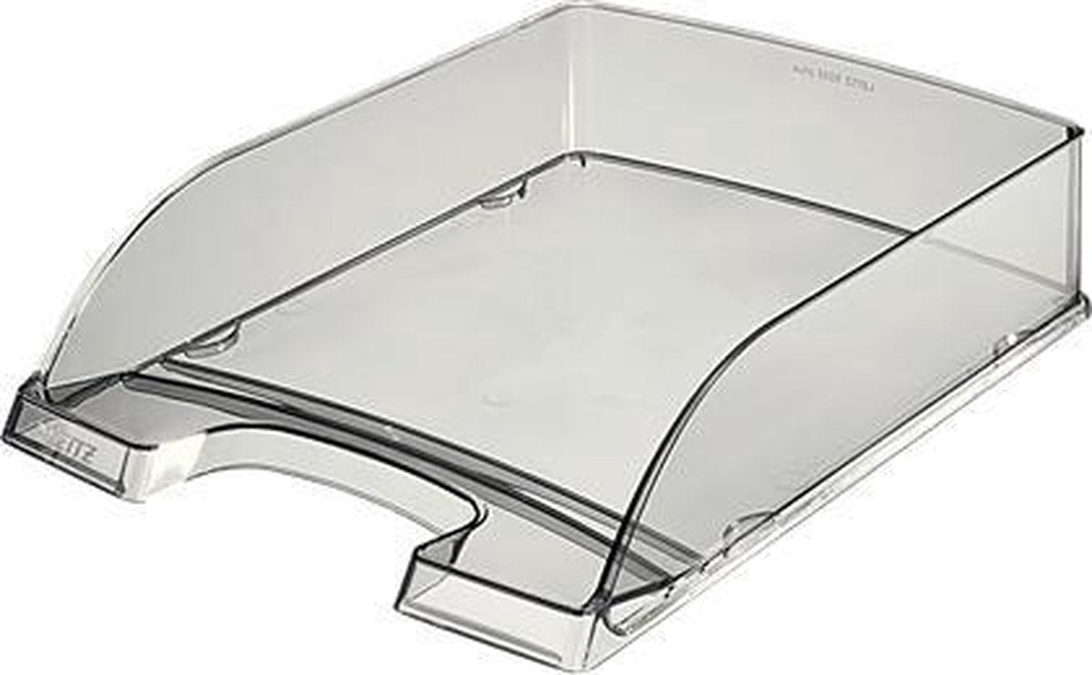 Leitz plus brievenbak - a4 - transparant rookglas