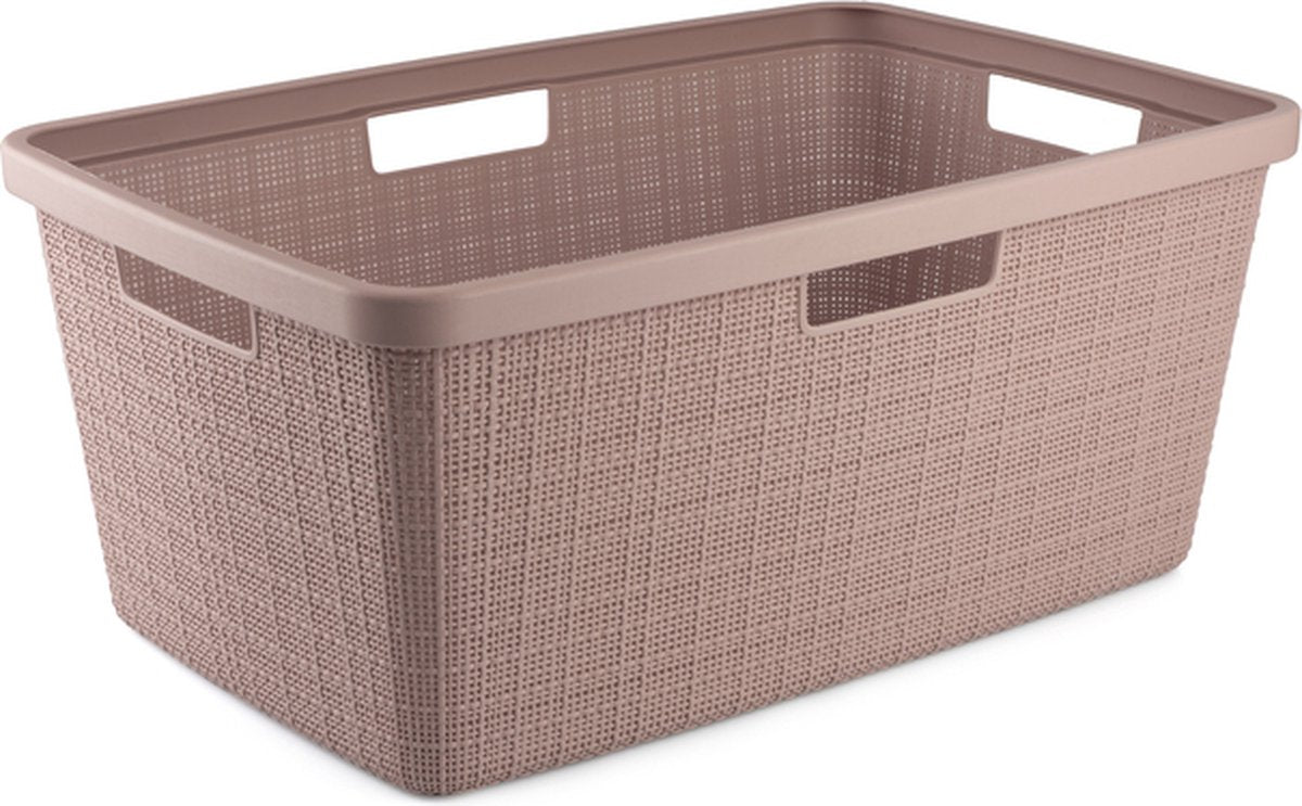 Curver jute wasmand 46l - rose