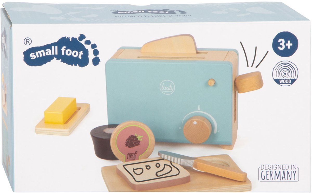 Small foot - wooden toaster set