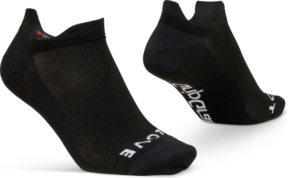Gripgrab - classic no show zomer fietssokken 1 paar enkelsokken coolmax sport sokken - zwart - unisex - maat xs (35-38)