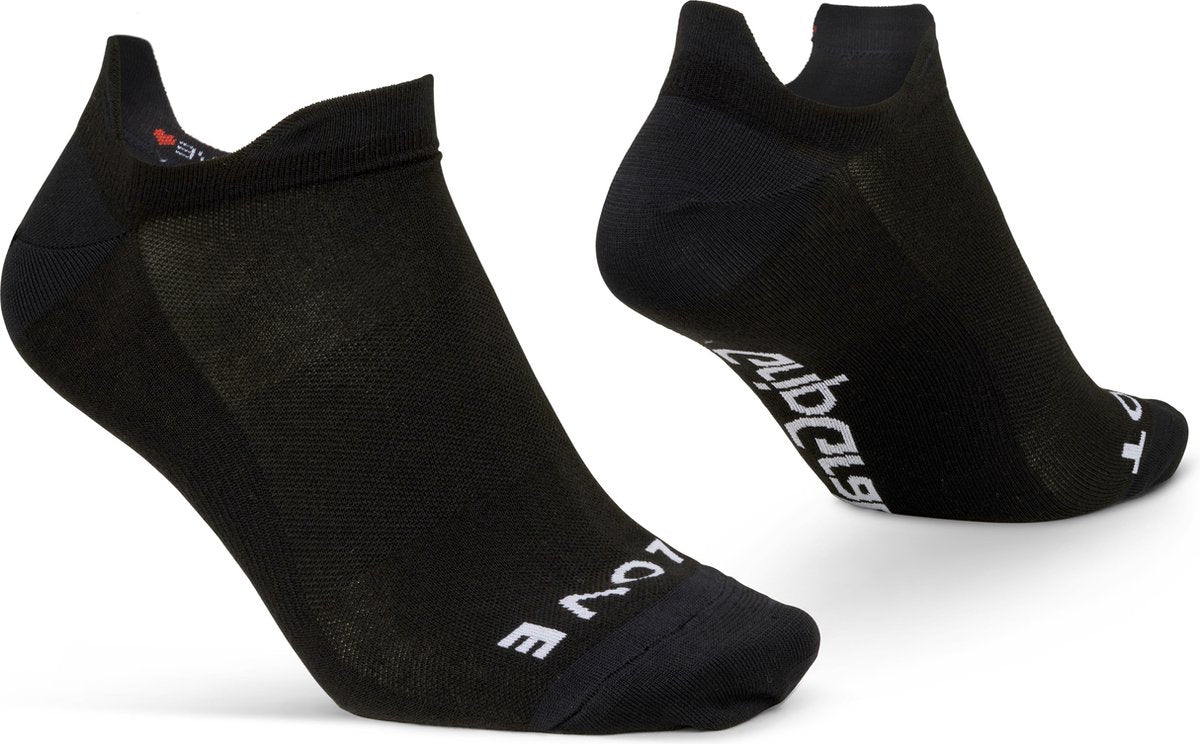 Gripgrab - classic no show zomer fietssokken 1 paar enkelsokken coolmax sport sokken - zwart - unisex - maat xs (35-38)