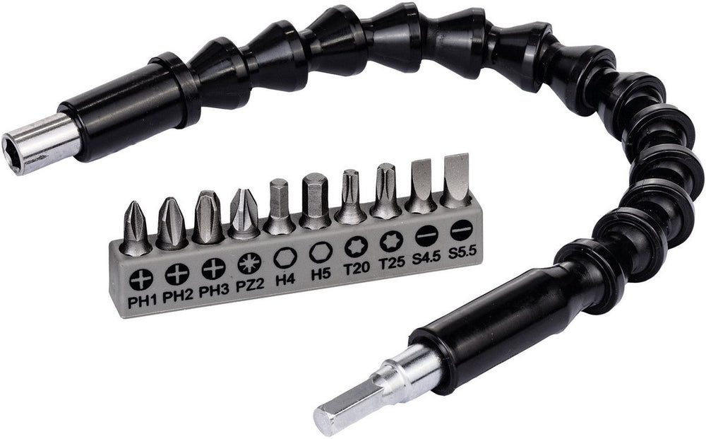 Bosch accessories 2608522377 bitset 11-delig plat, kruiskop pozidriv, kruiskop phillips, binnen-zesrond (tx), inbus