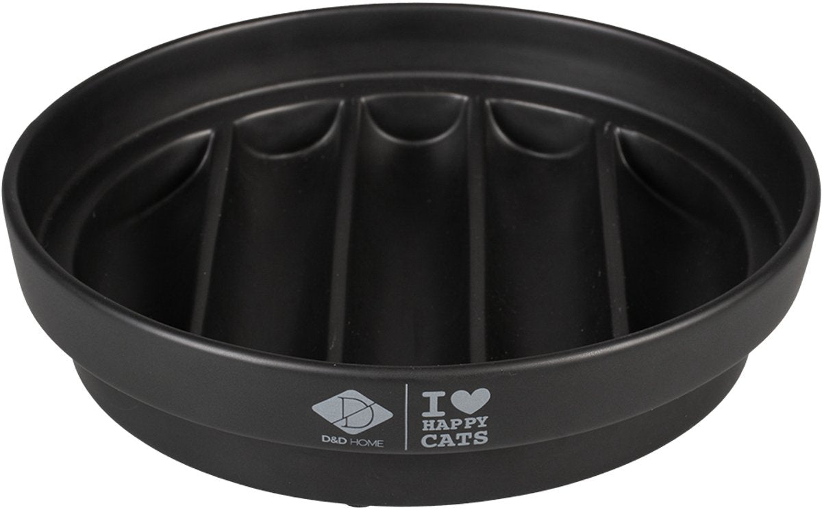 D d home voerbak - slow feeder sue - zwart