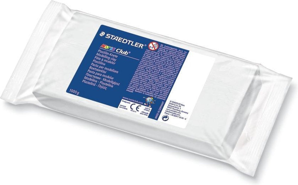 Staedtler noris boetseerklei - blok 1 kg - wit