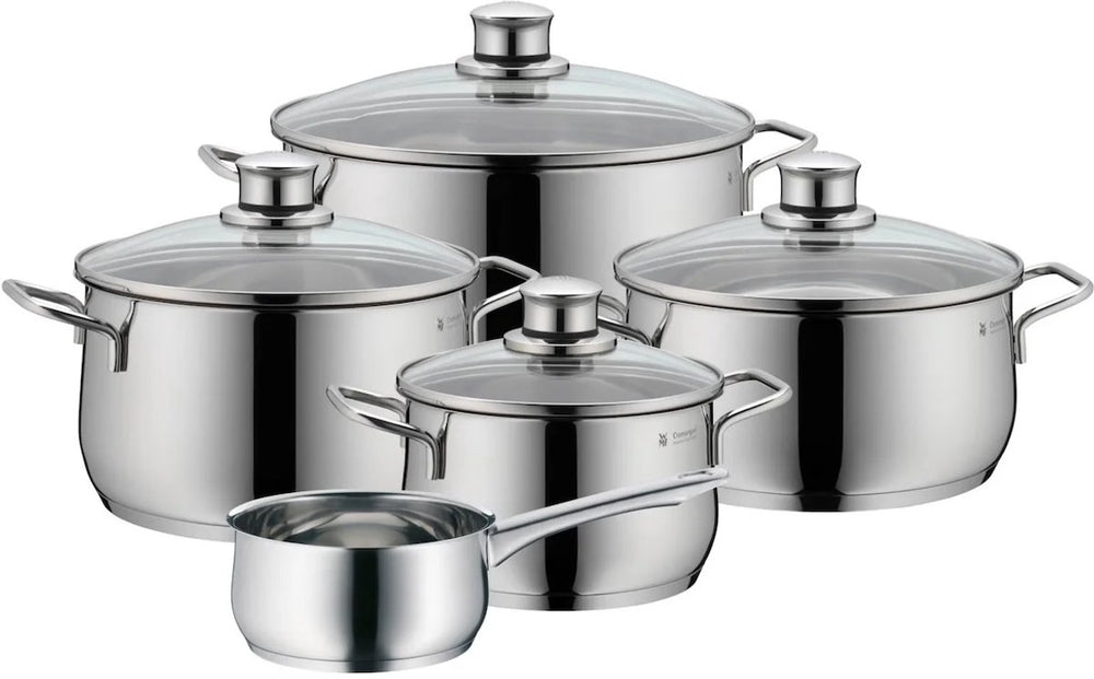 Wmf diadem plus - pannenset - 5-delig - geschikt voor inductie - rvs - inclusief deksels