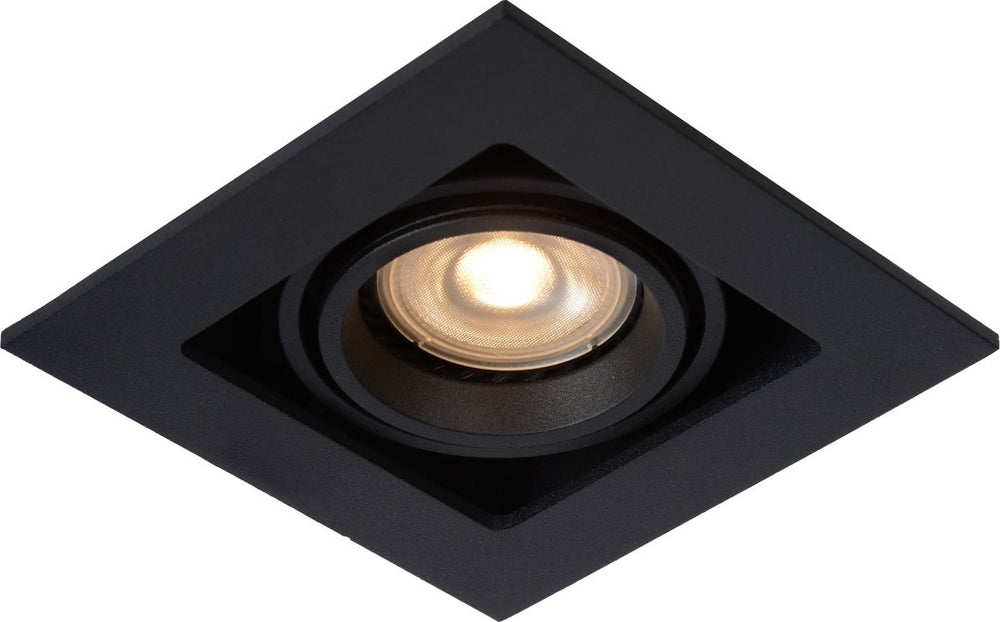 Lucide chimney - inbouwspot - 1xgu10 - zwart