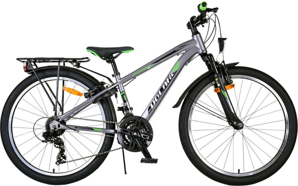 Volare Cross Kinderfiets - Jongens - 24 inch - Grijs - 18 versnellingen - Twee handremmen