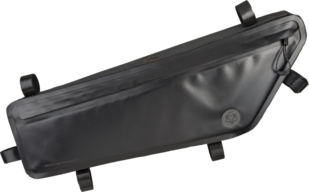 Agu bikepacking tube frametas venture extreme - fietstas voor frame - zwart - 5,5l - 100% waterdicht - eenvoudige montage