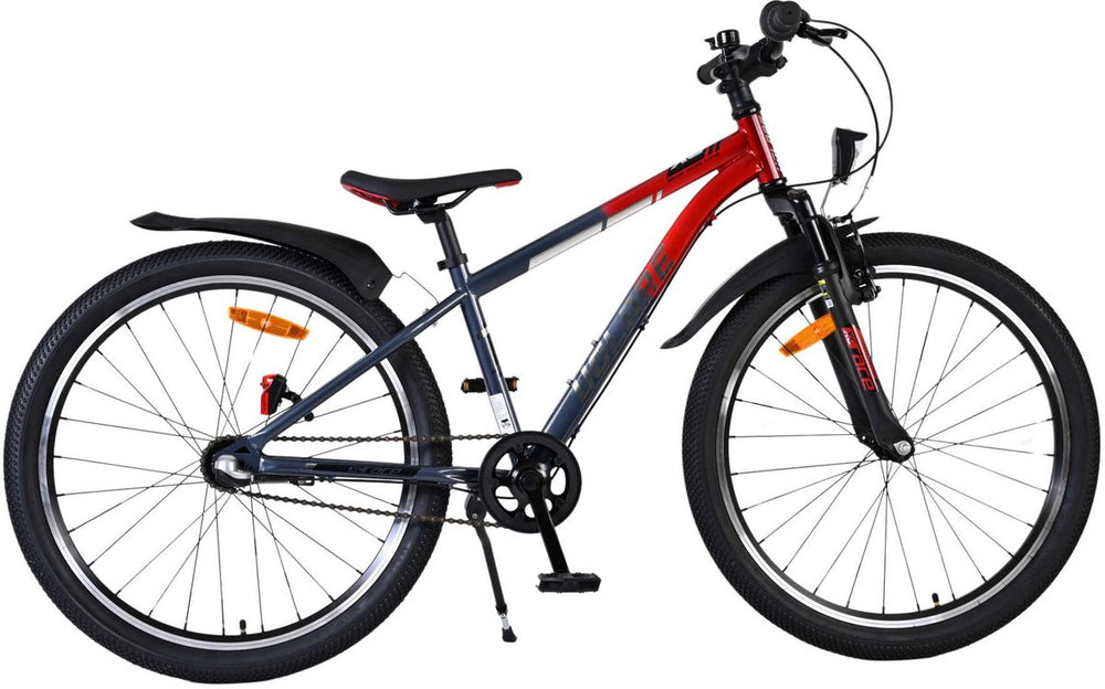 Volare xc race kinderfiets - 24 inch - rood grijs - shimano nexus 3