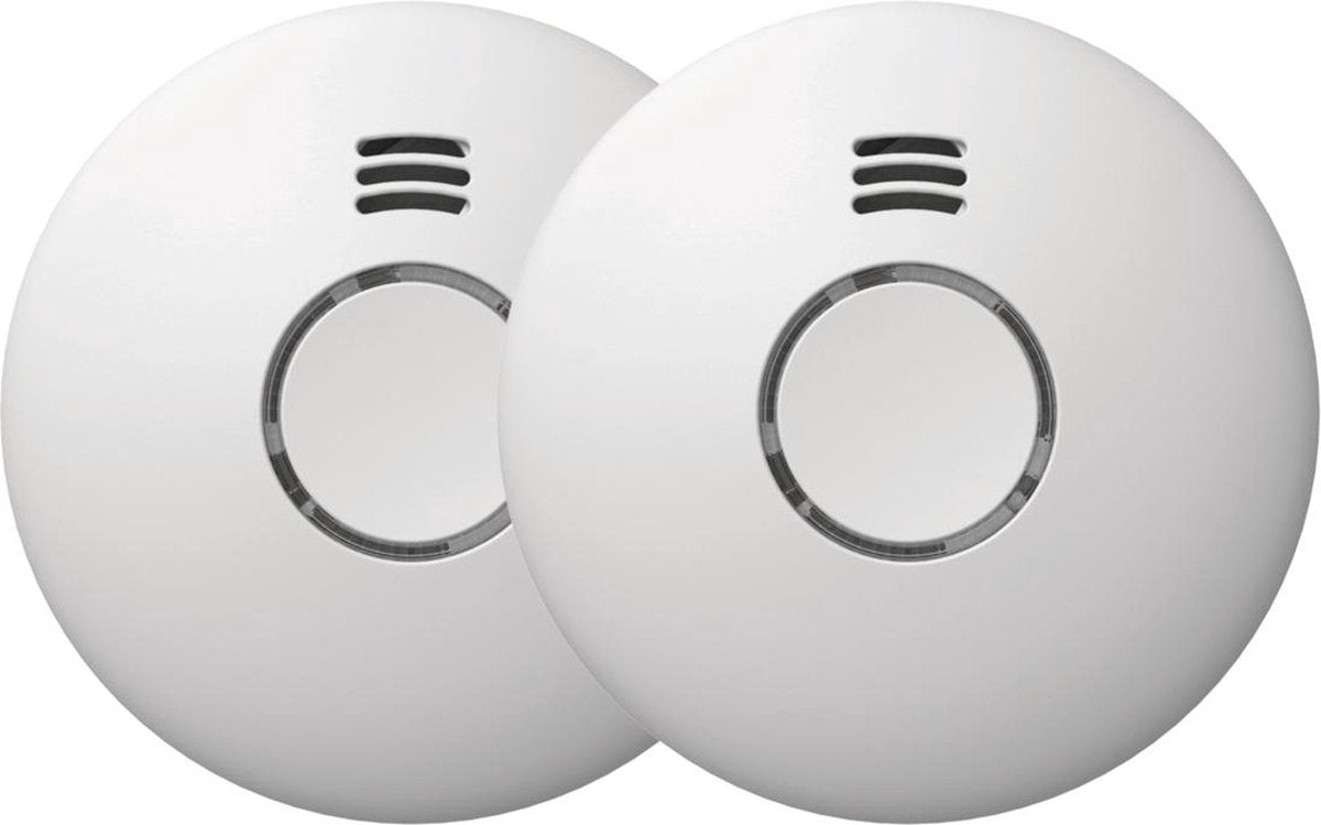 Profile optical rookmelder 85db draadloos koppelbaar kit 2 stuks