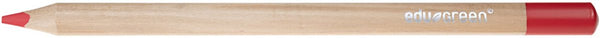 Edu3 edugreen jumbo kleurpotloden, rood, vulling 5 mm, 10 stuk 1 doos