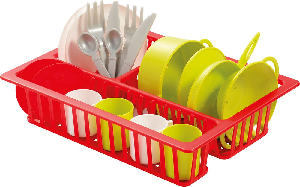 Ecoffier ecoiffier kinderservies speelgoed afdruiprek - kleurrijk keukenspeelgoed.