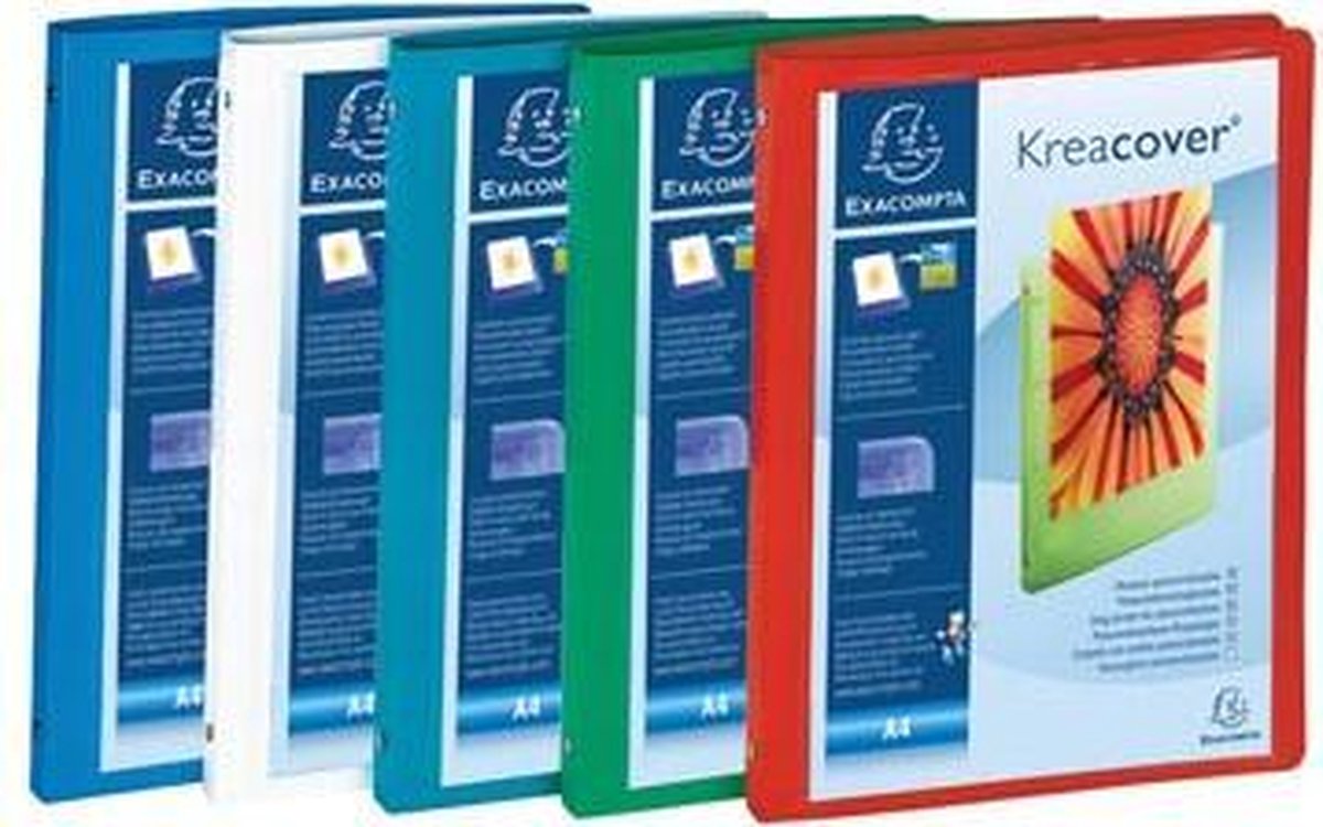Exacompta personaliseerbare ringmap kreacover 4 ringen