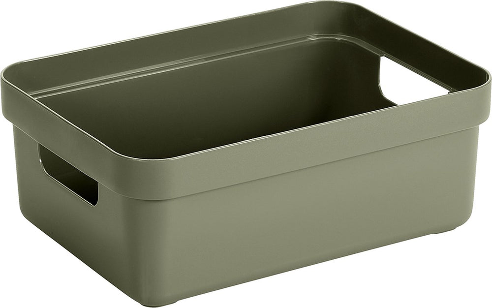 Sunware - sigma home opbergbox 9l donkergroen - 35 x 24,6 x 12,2 cm
