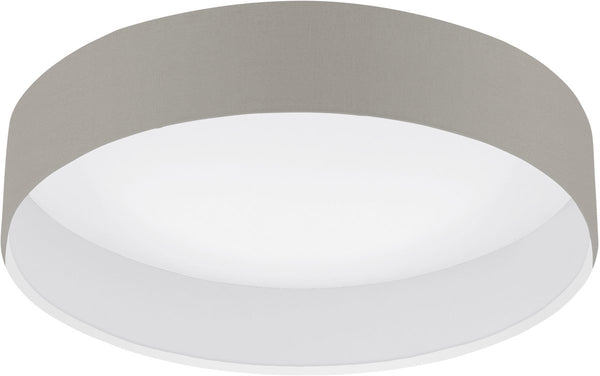 Eglo pasteri - plafondlamp - led - ø32 cm - wit - taupe
