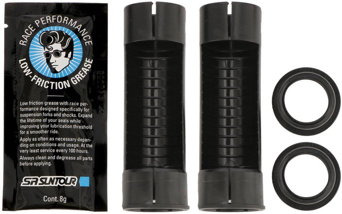 Sr suntour - kit de service joint anti-poussière et manchons plastiques ø 28mm fka122-93