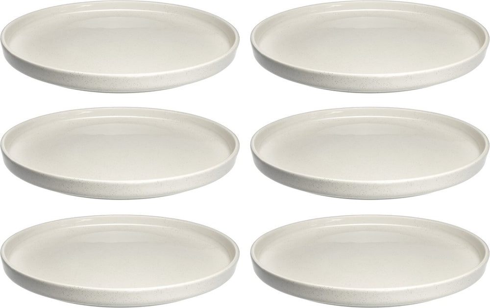 Leonardo roma bord 22cm creme - set 6