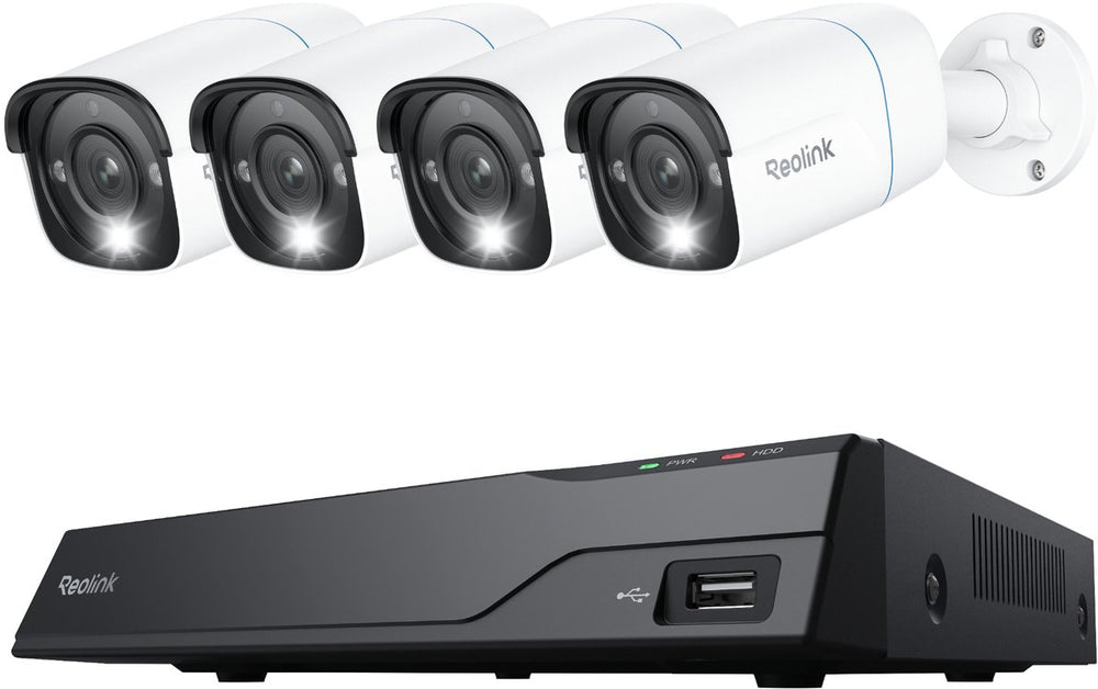 Reolink 4k uhd beveiligingscamerasysteem - poe - 8-kanaals nvr met 24 7 opname - slimme detectie - tweewegaudio - nvs8-8mb4
