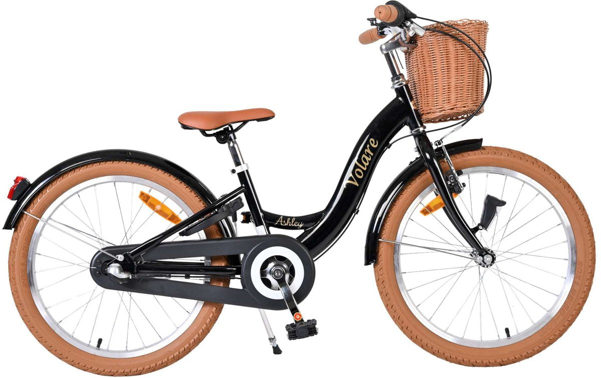 Volare ashley kinderfiets - meisjes - 20 inch - zwart - nexus 3