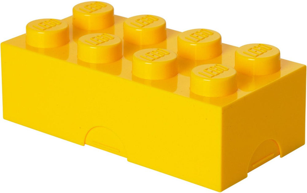 Lego - lunchbox brick 8 - polypropyleen - geel