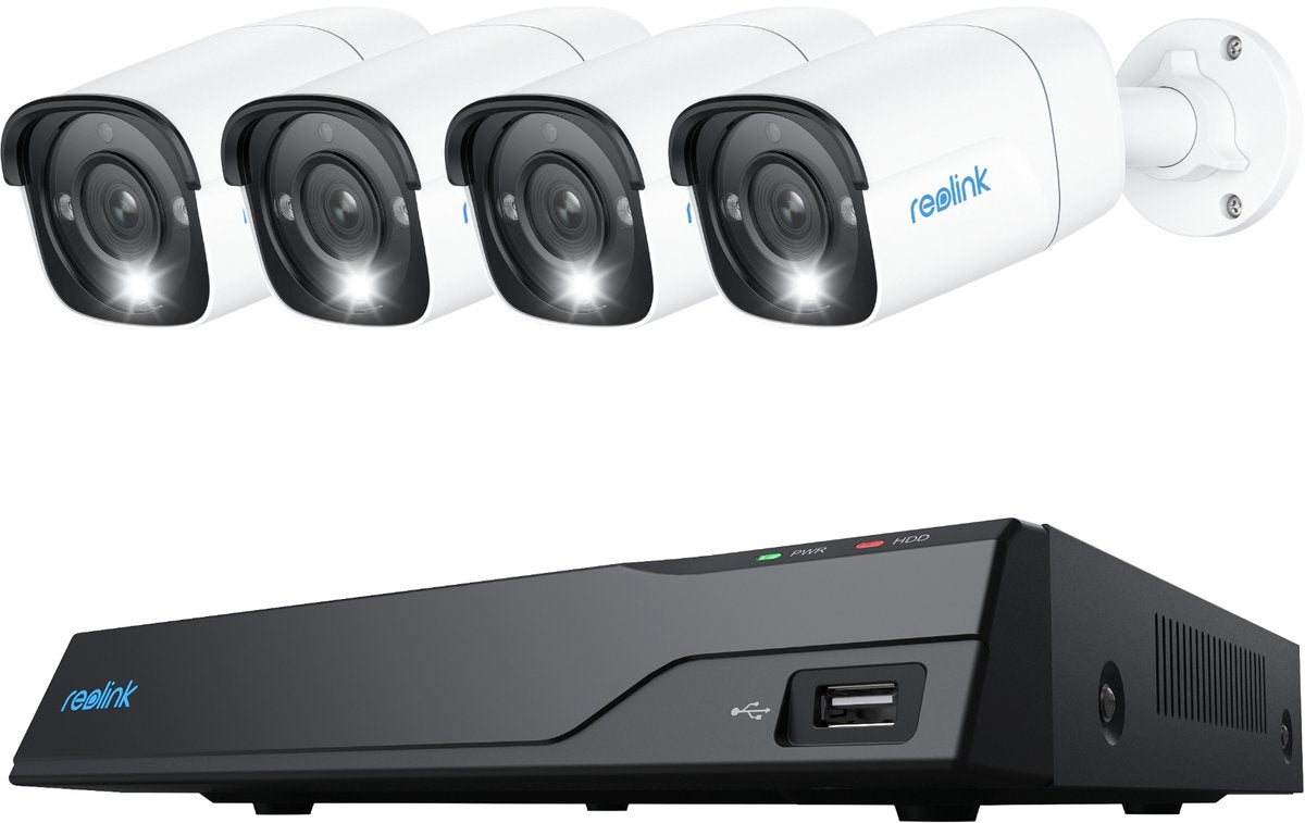 Reolink nvs8-12mb4, slimme 12mp poe