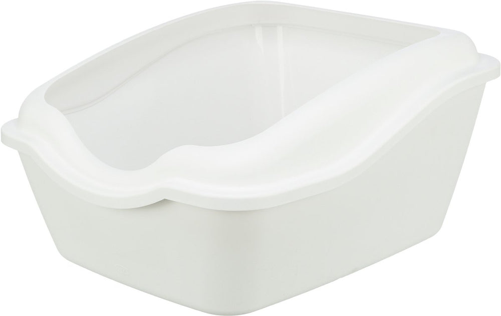 Trixie kattenbak cleany cat met rand wit - 54x45x29 cm