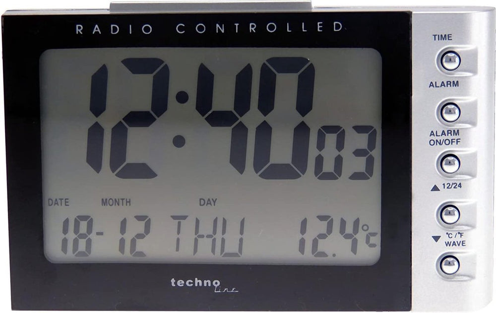 Technoline radio gestuurde wekker - datum - temperatuur - wt 188