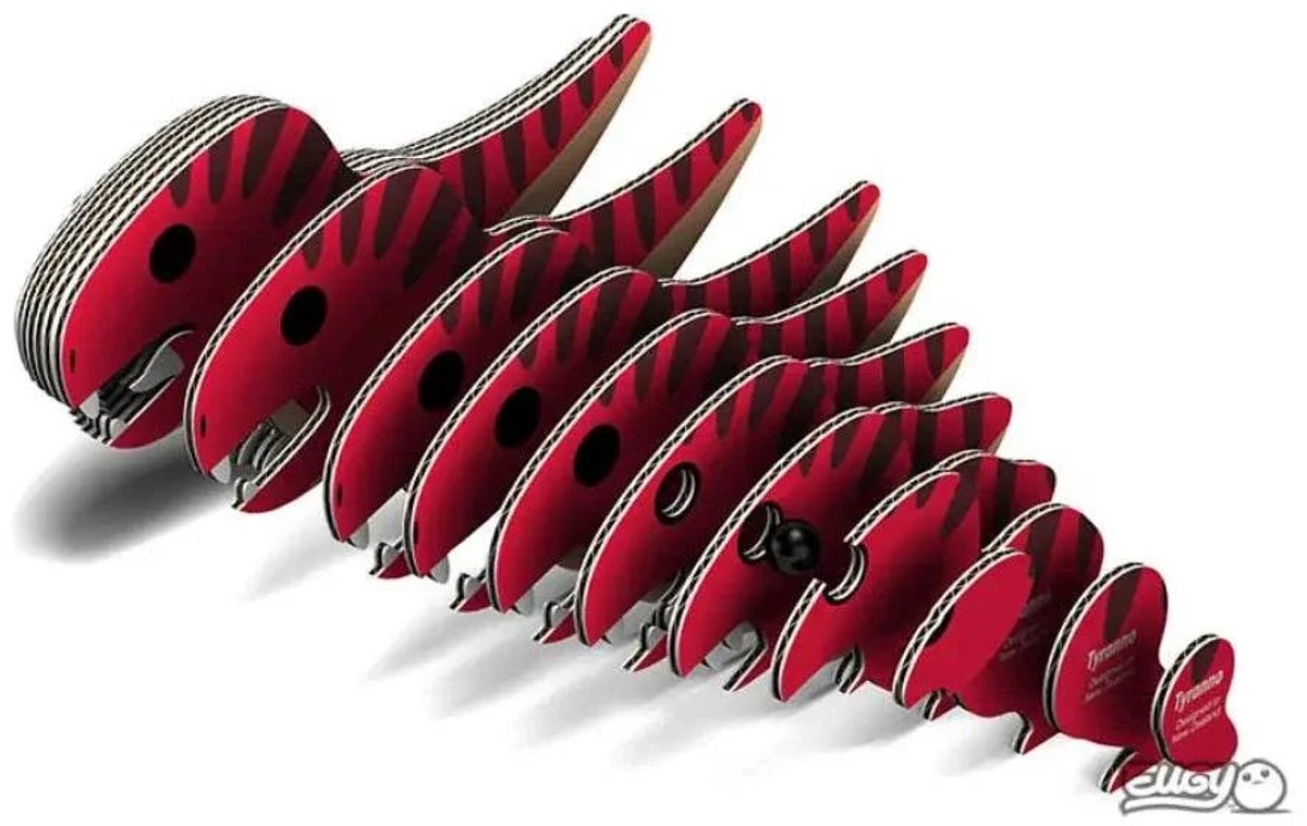 Eugy 3d puzzel - tyranno - prehistorie - duurzaam - verzamel ze allemaal - 6 jaar