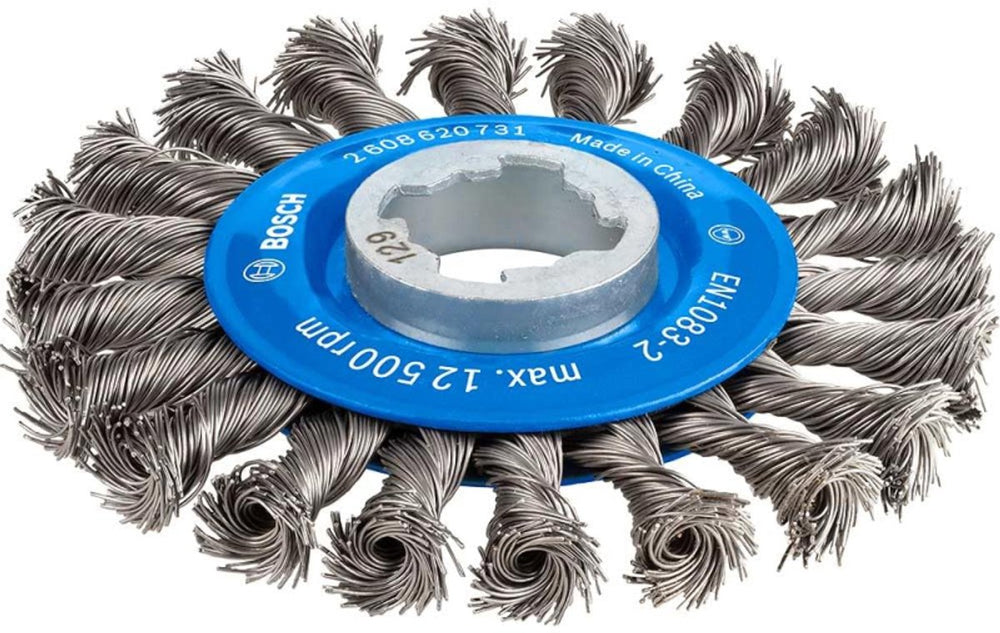 Bosch accessories schijfborstel heavy for metal x-lock, getordeerd, 115 mm, 0,5 mm, 12 mm 2608620731 1 stuk(s)
