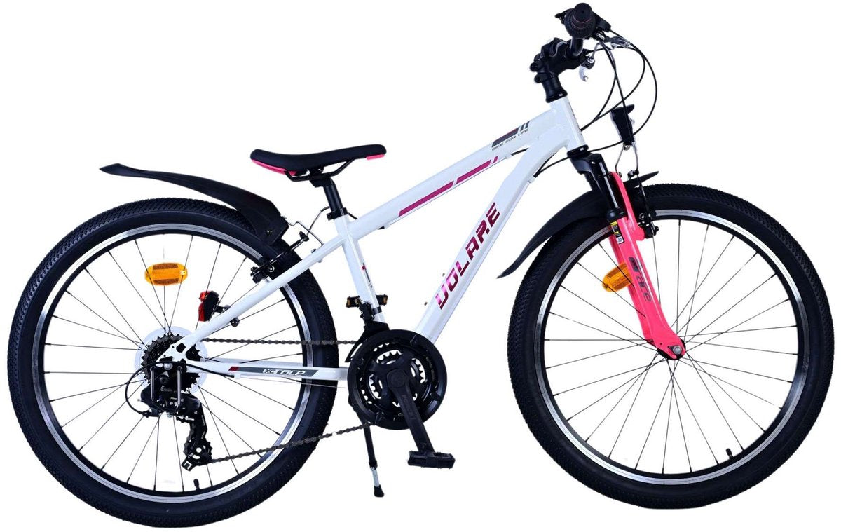 Volare xc race kinderfiets - 26 inch - 21 versnellingen - wit roze