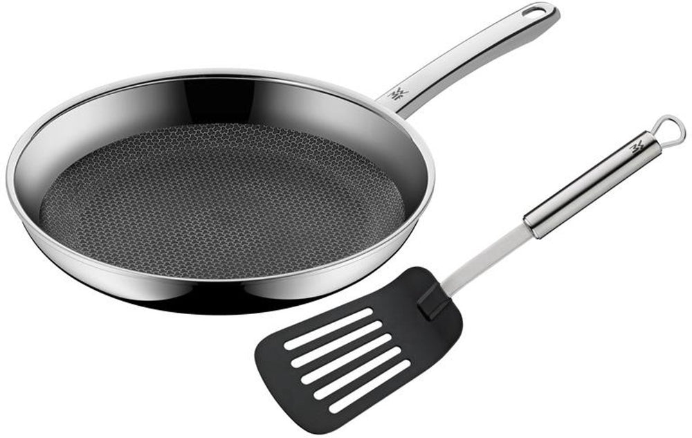Wmf profi resist - koekenpan - ø 28 cm - rvs - inclusief profi plus spatel - geschikt voor inductie